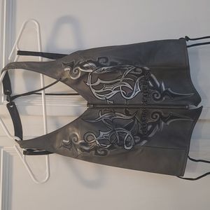 Harley Davidson Leather Halter Top